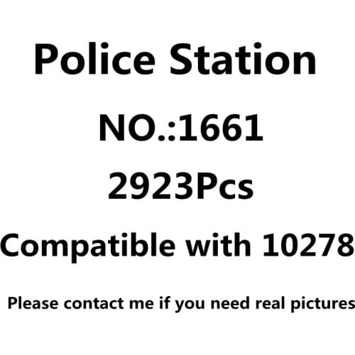 IN STOCK 1661 Street Brick Town Police Station 2923PCS Building Blocks 10278 House Model kids Toys for Children Birthday Gifts