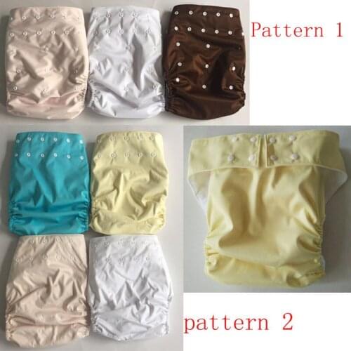 Waterproof Adult cloth diaper Nappy nappies double snaps diapers 2 pattern randomly color sennding 90 sets 1+1