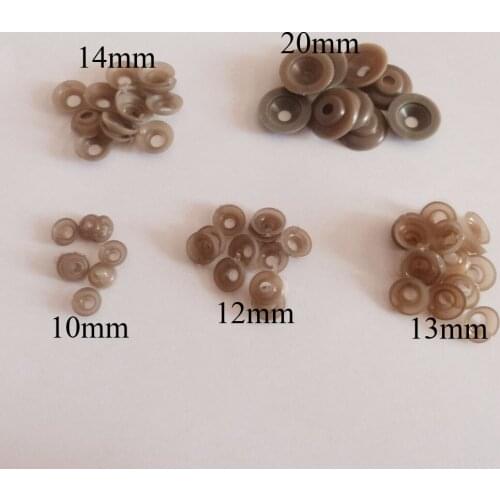 300pcs/lot 10/12/13/14mm/20mm soft washer plastic hand washer for plush toy eyes nose mouth findings--size option