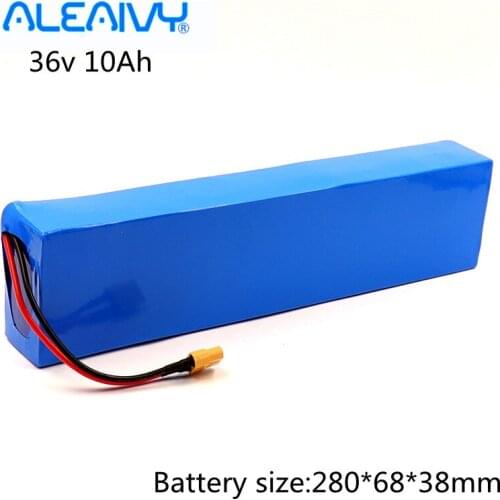 36V 10S3P 20Ah Rechargeable Battery 18650 Lithium Battery Pack for 250W-600W Scooters, Electric Bicycles, With 20A BMS +XT60