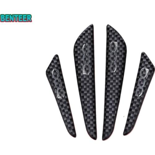 4pcs/lot Car Door Protector Stickers for Fiat 500 500x 500L