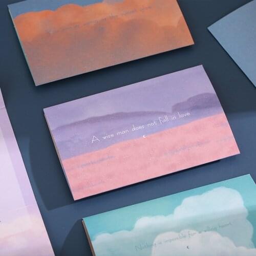 4pcs Sweet Dream Creative Simple Greeting Wedding Cards DIY Birthday Christmas Wishes Card School Note Message Stationery