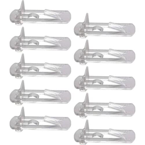 Promotion! 30 Pieces of Cabinet Rack Nail Plastic Support Frame Transparent Bracket Home Store Cabinet Closet Bracket 18mm