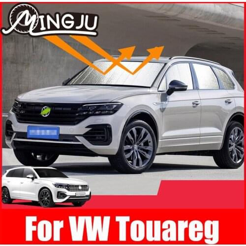 Car Sunshade Sun Visor Front Windshield Anti-UV Auto Sun Shade Car Accessories For Volkswagen VW Touareg 2019 2020 2021