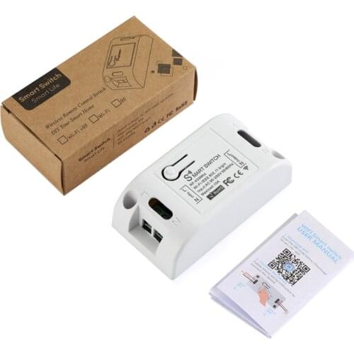 Difoda 1PCS RF Wifi 433MHz Wireless Remote Switch 10A/2200W ON/Off Delay Smart Home Light APP Controller For Google Home Alexa