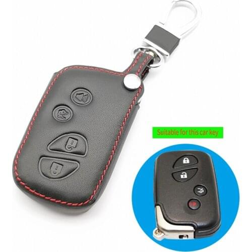 4 Buttons Remote Control Key Fob Genuine Leather Case Cover For Lexus IS250 ES240 ES350 RX270 RX350 RX300 Keyless Holder