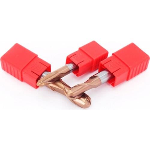 R6mm 2 flutes HRC55 Ball Nose End Mill Tungsten high quality Carbide Cutting tool CNC milling cutter Router Bit Milling Tool