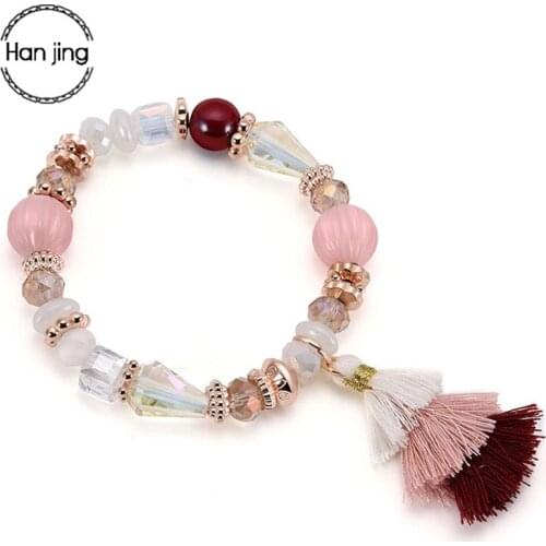 Designer Boho Colorful Bead Multilayer Ethnic Fringe Charm Bracelets for Women Handmade Weave Strand Bracelets Set