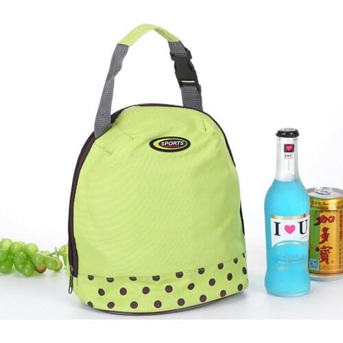 Lightweight Cute Girl Hand-held Lunch Box Bag Canvas Cartoon Heat Preservation Insulated Lunch Bags Clutch Child Gift Bag Pouch