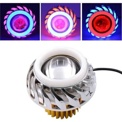 Motorcycle Electric Car Modified Dual Light Headlight Led Angel Eyes Demon Headlight Burst Flashing Lights Motorcycle-styling