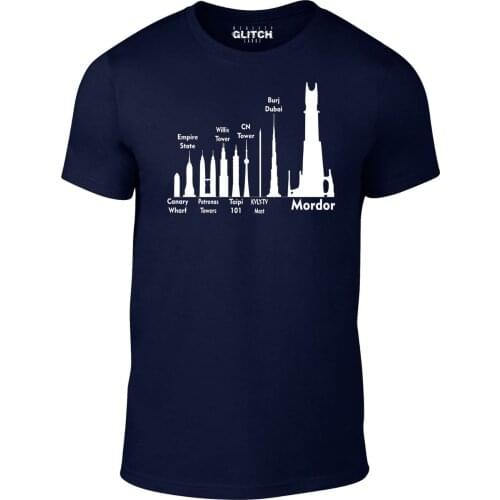 MenS Mordor Size Guide T-Shirt Men 2019 Summer Round Neck MenS T Shirt MenS T-Shirt Fashion Cheap Custom T Shirts