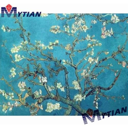 5D DIY Full Drill Square&Round Diamond Painting Embroidery Set Van Gogh Almond Blossoms Home Decor Mosaic Painting Cross Stitch