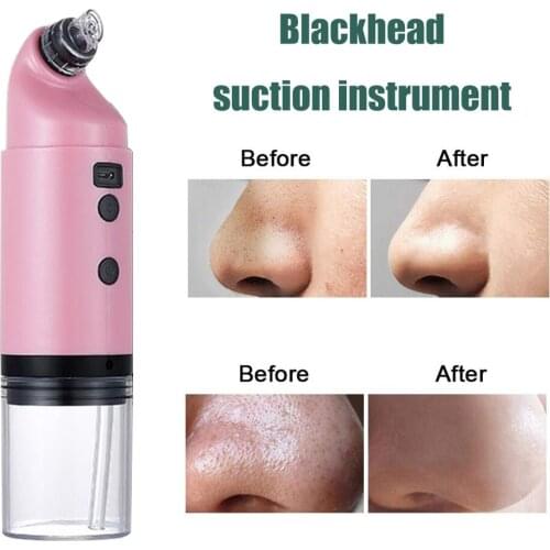 Blackhead Remover Skin Care Pore Acne Vacuum Suction LED Light Electric Blackhead Remover USB Rechargeable Beauty Clean Tool