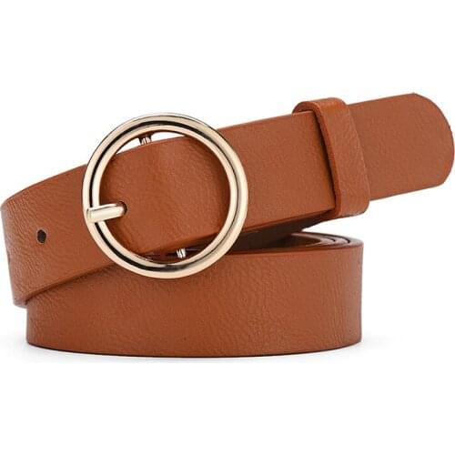 2019 Fashion Trend Women Men Unisex Belt Classic Solid PU Leather Luxury Waistband Wide Belt Strap Casual Simple Accessories
