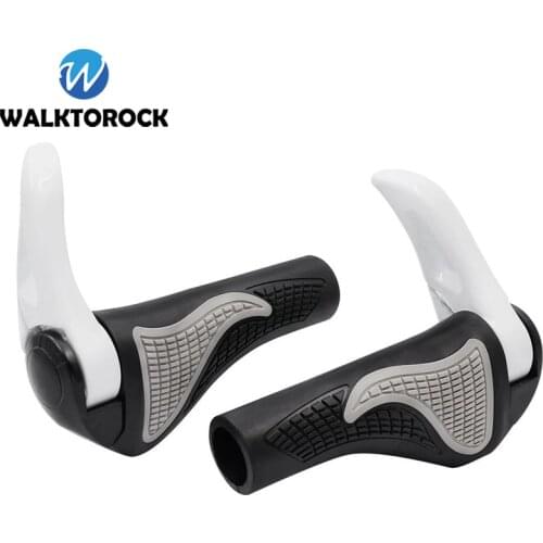 Mountain Bike Grips Ergonomic Carbon Bicycle Handlebar Grips Non-slip Bicycle Lock-on Handlebar Cover Handle Bar End