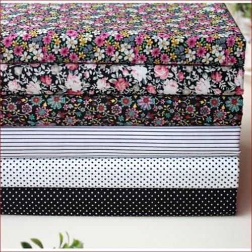 SMTA 50*148cm Sewing Fabric Cotton The Cloth Tissu Au Metre Patchwork Kente Patchwork Fabrics Small Dot 200g/m