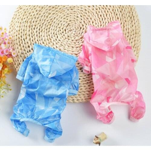 Thin Pet Dog Sun Protection Clothing Corgi Pomeranian Dog Clothes for Small Dogs Free Shipping Dog Costumes Jumpsuit for Dogs