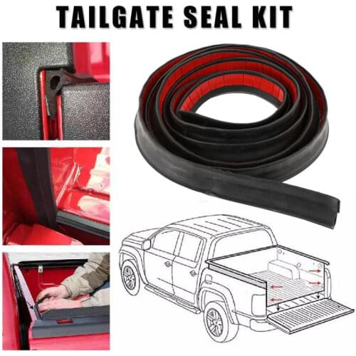 3m PVC Universal Weather Stripping Pickup Truck Bed Rubber Tailgate Seal Kit Tailgate Cover Sound Insulation Trim Strip