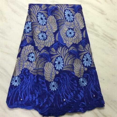 In Stock Cotton Nigerian Lace Fabric High Quality Lace 2020 Swiss Voile Lace Fabric Embroidered African Dry Lace for Wedding