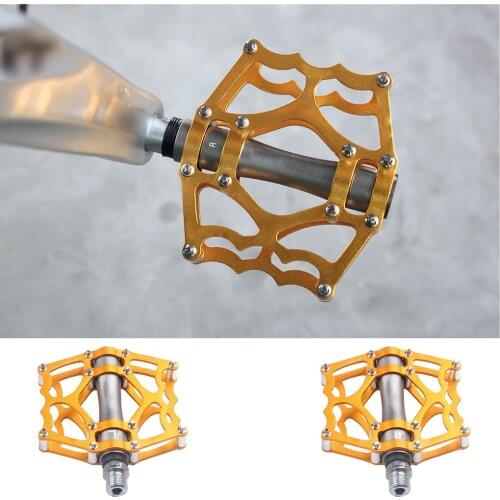 Alloy Bicycle Bike Pedals Mountain Bike Pedals Universal Replacement Road Bike Footstools Flat Platform Bicycle Parts Accessory