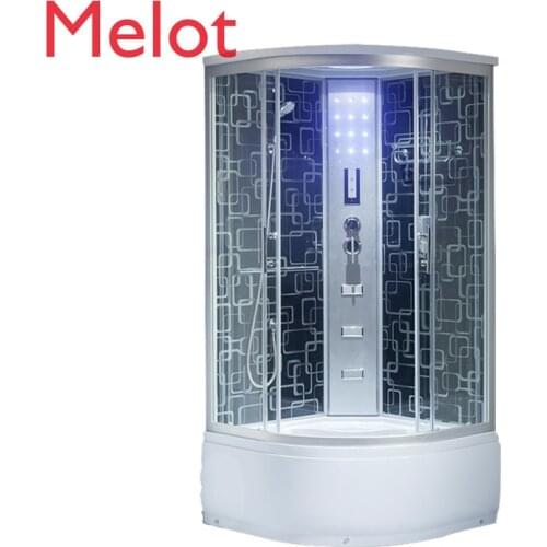 High-End Fully Enclosed High Basin with Bathtub Overall Shower Room Simple Explosion-Proof Tempered Glass Bath Shower Room
