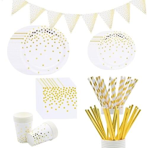 YONGSNOW Wedding Disposable Tableware