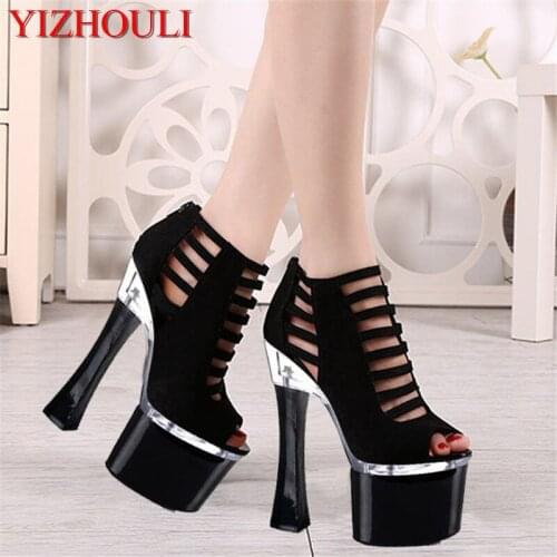 New 18-20 cm super high heels stage shows the fashion runways sandals Size code for womens shoes