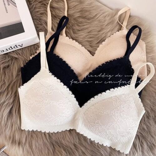 2021 TankTop Seamless Comfortable Lingerie Women Sexy Bralette One Piece Pad Bras WireFree Small Brassiere Soutiens Gorge Women