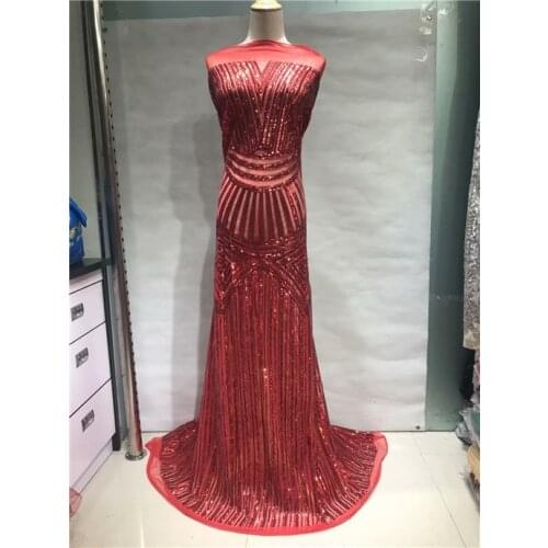 2018 high quality african lace fabric royal blue french lace fabric gold sequin fabric white apricot nigerian lace fabrics red