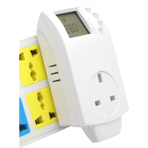 3KW switchover Plug in socket Floor heater thermostat with EU,UK standard