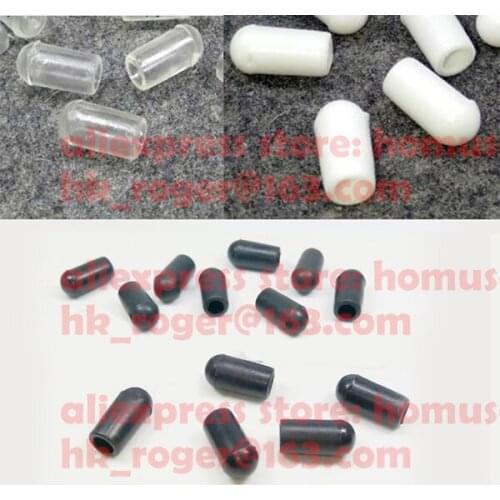4mm Inner dia round PVC cap cover plastic pvc ends clear white clear feet cap steel rope end vinyl protector wire cable scratch