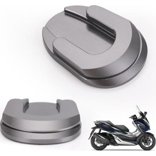 8cm x 5.9cm x1.5cm Motorcycle Kickstand CNC Foot Side Stand Pad Plate for Honda Forza300 2018 2017-2019 Motorcycle Accessories