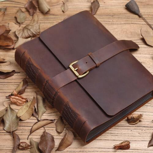 A4 Genuine Leather Handmade General Photo Album Photo Book Photo Storage DIY Album Wedding Gift