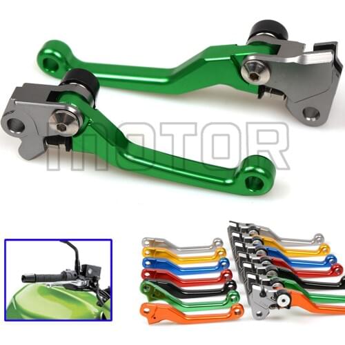 CNC Aluminum Motor Dirt Bike Pivot Brake And Clutch Levers For Kawasaki KLX150S KLX250 D-TRACKER 1993-1997 1994 1995 1996