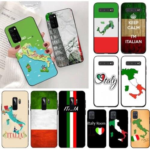 CUTEWANAN Italy National Flag It Eagle Map Banner Phone Case for Samsung S20 plus Ultra S6 S7 edge S8 S9 plus S10 5G lite 2020