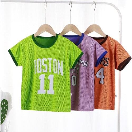 Children Summer T-shirt Sport Tops Tee Toddler Boy Girl Clothes Costumes for Kids Baby Boutique Clothing Letter Tshirt Tracksuit