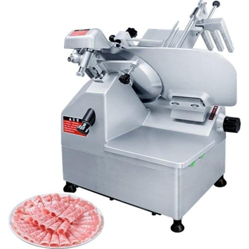 Electric Meat Slicer Desktop Lamb roll Slicer Vegetables Bread Ham Frozen Meat Slicing Machine 12 inch