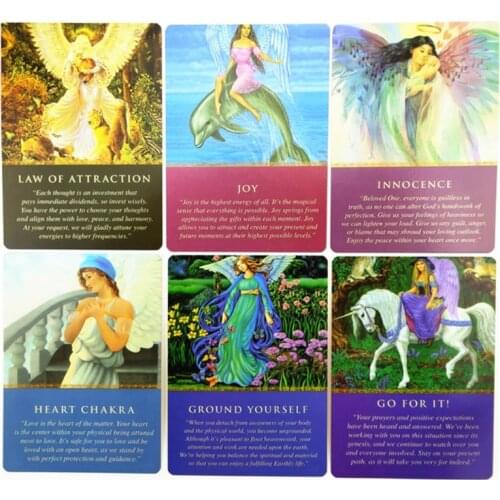Daily Guidance from Your Angels Oracle Cards Board Game 44 Cards Deck Tarots