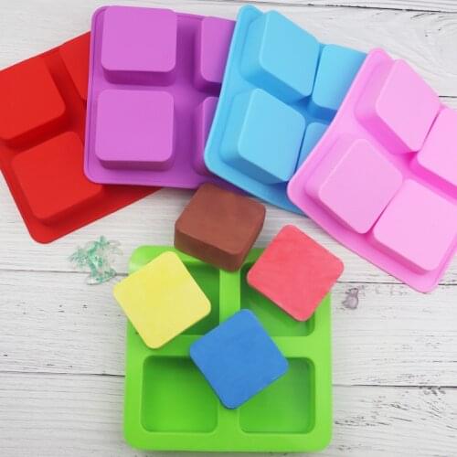 Cake Mold Chocolate Block Mold Jelly Pudding Chocolate Mold DIY Bath Soap Baking Mold Rectangular