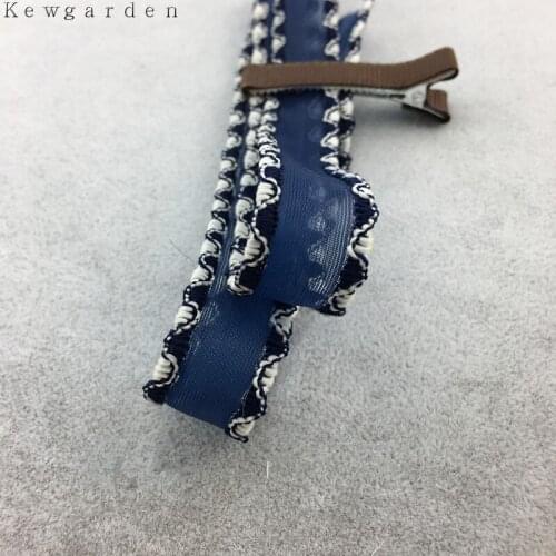 Kewgarden 15mm 1.5cm Double Colours Side Yarn Ribbon DIY Bowknot Accessories Satin ribbons handmade tape 6m/lot