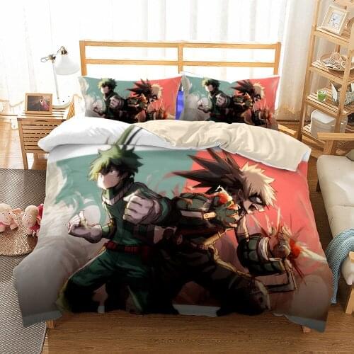 Hero School Classic Bedding Set King Queen Double Full Twin Single Size Bed Linen Set