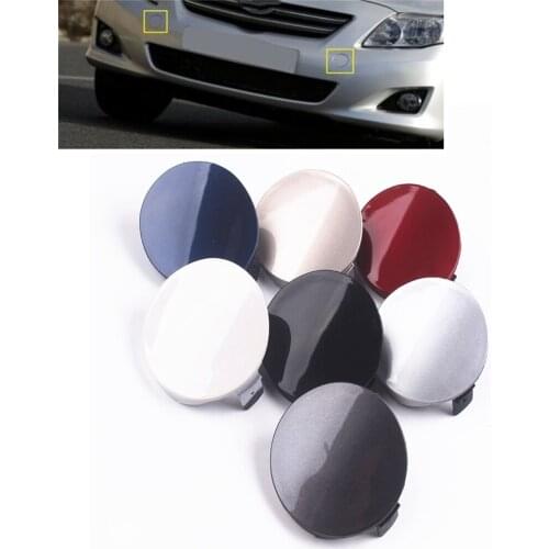 Front Bumper Tow Hook Cover Access Hole Eye Towing Hauling Trailing Caps Fit For Toyota Corolla 2007 2008 2009