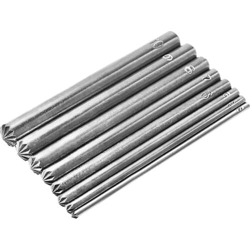 LMDZ 1Pcs Punch Tool 3mm-10mm Hollow Tube Tools Metal Eyelets installation Button Mold for Leather Craft Garment Shoe DIY