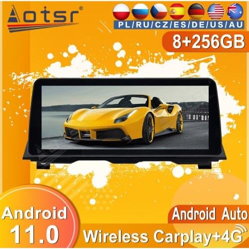 256G Android 11 Tape Radio Recorder For BMW 5 Series F10 F18 2011-2017 GPS Navi Car Multimedia Player Stereo Autoaudio Head Unit