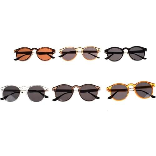 2019 New Fashion Arrival Round Sunglasses Retro Men women Brand Designer Sunglasses Vintage coating mirrored Driver Goggles