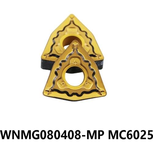 Original WNMG080408-MP MC6025 WNMG 080408 WNMG08 Carbide Inserts Lathe Cutter Turning Tools for Steel