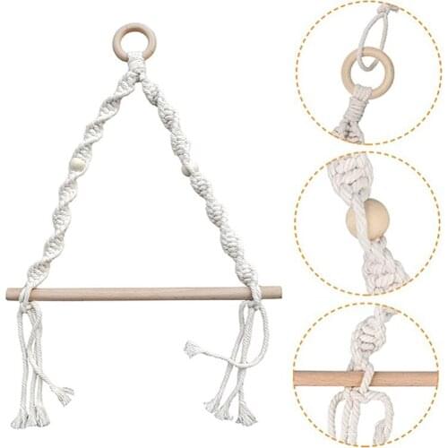 Paper Toilet Holder Stand Wall Mounted Hand-woven Wodden Paper Towel Storage Rack Homestay Boho Decoration Restroom Organizer