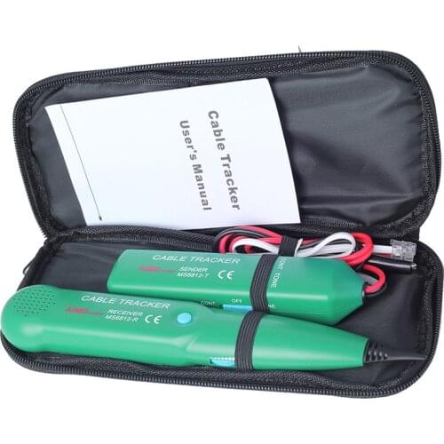 Professional Telephone Phone Wire Network Cable Tester Line Tracker With Carrying Bag For MASTECH MS6812