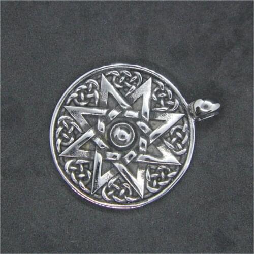 Rany&Roy Dropship Newest Round Triangle Pendant 316L Stainless Steel Biker Cool Fashion Pendant