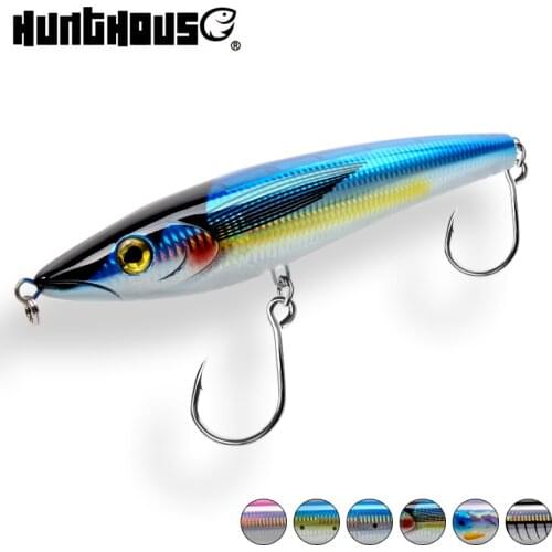 Hunthouse 240mm 139g pencil floating fishing lure stickbait Saltwater tuna fishing lure for GT fish hard fake bait lw524 nbl9062